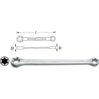 HAZET Doppel-Ringschlüssel TORX® 609-E6XE8 | Außen TORX® Profil