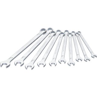 HAZET Ring-Maulschlüssel, eXtra lang, schlanke Bauform 600LG/10 | Außen-Doppel-Sechskant-Tractionsprofil | Anzahl Werkzeuge: 10 | 10  19