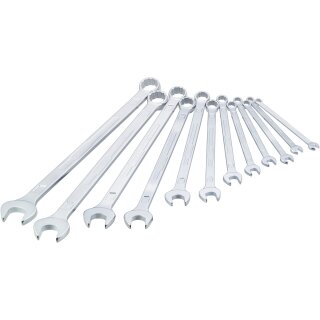 HAZET Ring-Maulschlüssel, eXtra lang, schlanke Bauform 600LG/12 | Außen-Doppel-Sechskant-Tractionsprofil | Anzahl Werkzeuge: 12 | 10  32