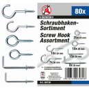 Kraftmann Schraubhaken-Sortiment | 80-tlg.