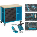HAZET Fahrbare Werkbank mit Sortiment 177W-7/169 |...