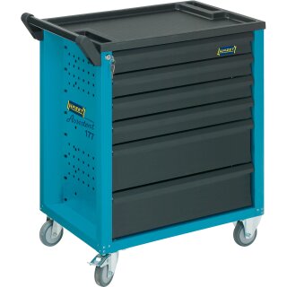 HAZET Werkstattwagen Assistent 177-6 | Schubladen flach: 4?X 80 X 527 X 348 mm | Schubladen hoch: 2?X 165 X 527 X 348 mm