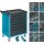 HAZET Werkstattwagen Assistent mit Sortiment 177-7/217 | Schubladen flach: 6?X 80 X 527 X 348 mm | Schubladen hoch: 1?X 165 X 527 X 348 mm | Anzahl Werkzeuge: 217