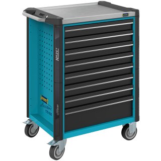 HAZET Werkstattwagen Assistent 179NX-8 | Schubladen flach: 7?X 77 X 522 X 398 mm | Schubladen hoch: 1?X 162 X 522 X 398 mm