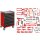 HAZET Werkstattwagen Assistent 179NX-7/65ALU | Schubladen flach: 5?X 77 X 522 X 398 mm | Schubladen hoch: 2?X 162 X 522 X 398 mm | Anzahl Werkzeuge: 65