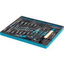 HAZET Werkzeug-Satz, Schraubendreher, Zangen usw. 163-31/27 | Kreuzschlitz Profil PH, Schlitz Profil, Innen TORX® Profil | Anzahl Werkzeuge: 27