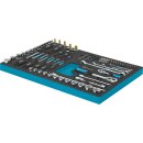 HAZET Steckschlüssel-Satz, TORX® Doppel-Ringschlüssel, Steckschlüssel usw. 163-53/75 | Vierkant12,5 mm (1/2 Zoll), Vierkant10 mm (3/8 Zoll), Vierkant6,3 mm (1/4 Zoll), Sechskant6,3 (1/4 Zoll) | Außen TORX® Profil, Tamper Resistant TORX® Profil, Innen TORX