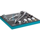 HAZET Schraubenschüssel- / Steckschlüssel-Satz 163-211/20 | Vierkant20 mm (3/4 Zoll) | Außen-Sechskant Profil, Innen-Sechskant Profil, Innen TORX® Profil | Anzahl Werkzeuge: 20