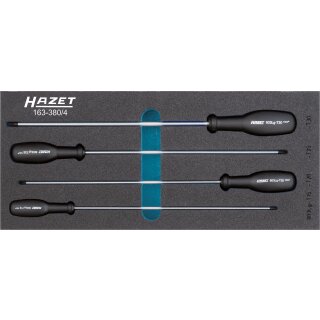 HAZET Schraubendreher-Satz TORX® 163-380/4 | Innen TORX® Profil | Anzahl Werkzeuge: 4 | T?15  T?30