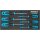 HAZET Schraubendreher-Satz TORX® 163-266/6 | Innen TORX® Profil | Anzahl Werkzeuge: 6 | T?10  T?30