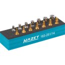 HAZET Werkzeug-Satz, TORX® 163-251/14 | Vierkant6,3 mm (1/4 Zoll) | Außen TORX® Profil, Innen TORX® Profil | Anzahl Werkzeuge: 14 | E?4  E?11 | T?10  T?40