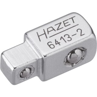HAZET Durchsteck-Vierkant 6413-2 | Vierkant 10 mm (3/8 Zoll) | Vierkant 6,3 mm (1/4 Zoll)