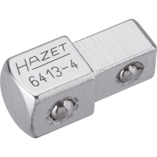 HAZET Durchsteck-Vierkant 6413-4 | Vierkant 10 mm (3/8 Zoll) | Vierkant 12,5 mm (1/2 Zoll)
