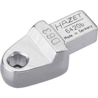 HAZET Einsteck-Halter für Bits 6420B | Einsteck-Vierkant 9 X 12 mm | Sechskant6,3 (1/4 Zoll)