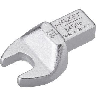 HAZET Einsteck-Maulschlüssel 6450C-10 | Einsteck-Vierkant 9 X 12 mm | Außen-Sechskant Profil | 10