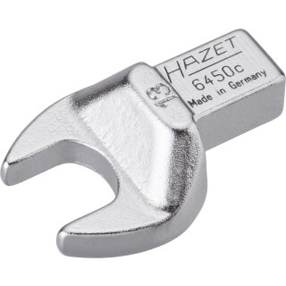 HAZET Einsteck-Maulschlüssel 6450C-13 | Einsteck-Vierkant 9 X 12 mm | Außen-Sechskant Profil | 13