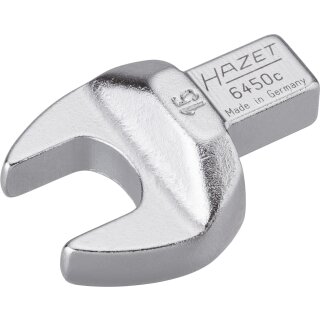 HAZET Einsteck-Maulschlüssel 6450C-15 | Einsteck-Vierkant 9 X 12 mm | Außen-Sechskant Profil | 15