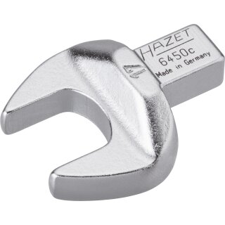 HAZET Einsteck-Maulschlüssel 6450C-17 | Einsteck-Vierkant 9 X 12 mm | Außen-Sechskant Profil | 17