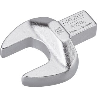 HAZET Einsteck-Maulschlüssel 6450C-18 | Einsteck-Vierkant 9 X 12 mm | Außen-Sechskant Profil | 18