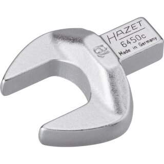 HAZET Einsteck-Maulschlüssel 6450C-19 | Einsteck-Vierkant 9 X 12 mm | Außen-Sechskant Profil | 19