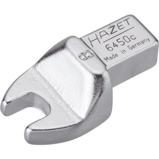 HAZET Einsteck-Maulschlüssel 6450C-8 | Einsteck-Vierkant 9 X 12 mm | Außen-Sechskant Profil | 8