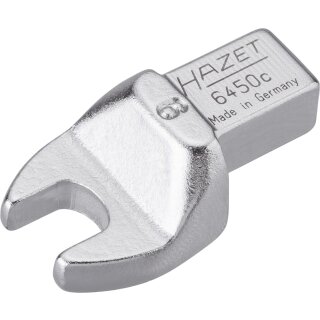 HAZET Einsteck-Maulschlüssel 6450C-9 | Einsteck-Vierkant 9 X 12 mm | Außen-Sechskant Profil | 9
