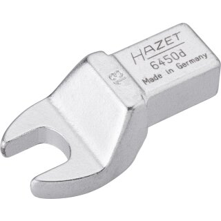 HAZET Einsteck-Maulschlüssel 6450D-13 | Einsteck-Vierkant 14 X 18 mm | Außen-Sechskant Profil | 13