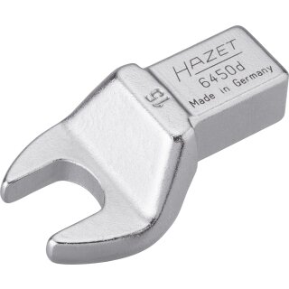 HAZET Einsteck-Maulschlüssel 6450D-15 | Einsteck-Vierkant 14 X 18 mm | Außen-Sechskant Profil | 15