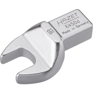 HAZET Einsteck-Maulschlüssel 6450D-16 | Einsteck-Vierkant 14 X 18 mm | Außen-Sechskant Profil | 16