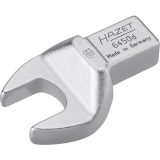 HAZET Einsteck-Maulschlüssel 6450D-18 | Einsteck-Vierkant 14 X 18 mm | Außen-Sechskant Profil | 18