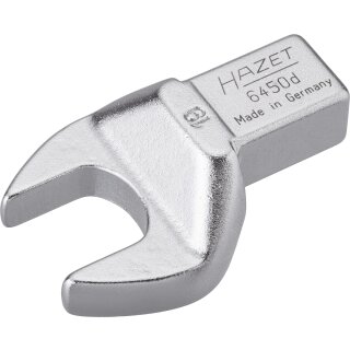 HAZET Einsteck-Maulschlüssel 6450D-19 | Einsteck-Vierkant 14 X 18 mm | Außen-Sechskant Profil | 19