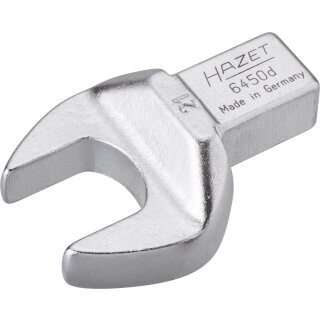 HAZET Einsteck-Maulschlüssel 6450D-21 | Einsteck-Vierkant 14 X 18 mm | Außen-Sechskant Profil | 21