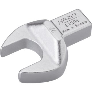 HAZET Einsteck-Maulschlüssel 6450D-22 | Einsteck-Vierkant 14 X 18 mm | Außen-Sechskant Profil | 22