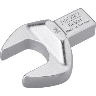 HAZET Einsteck-Maulschlüssel 6450D-24 | Einsteck-Vierkant 14 X 18 mm | Außen-Sechskant Profil | 24