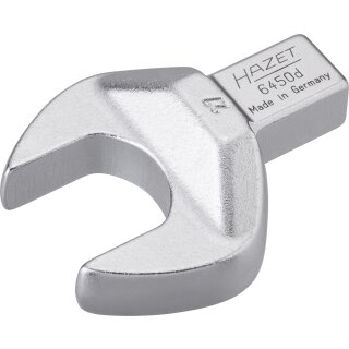 HAZET Einsteck-Maulschlüssel 6450D-27 | Einsteck-Vierkant 14 X 18 mm | Außen-Sechskant Profil | 27