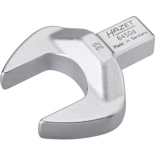 HAZET Einsteck-Maulschlüssel 6450D-32 | Einsteck-Vierkant 14 X 18 mm | Außen-Sechskant Profil | 32