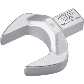 HAZET Einsteck-Maulschlüssel 6450D-38 | Einsteck-Vierkant 14 X 18 mm | Außen-Sechskant Profil | 38