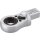 HAZET Einsteck Ratschen-Ringschlüssel 6606D-19 | Einsteck-Vierkant 14 X 18 mm | Außen-Doppel-Sechskant Profil | 19