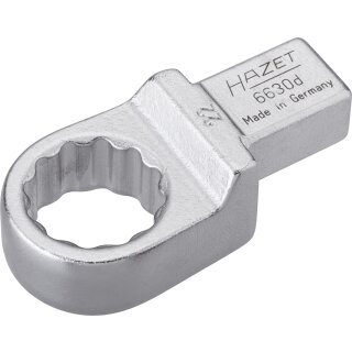 HAZET Einsteck-Ringschlüssel 6630D-22 | Einsteck-Vierkant 14 X 18 mm | Außen-Doppel-Sechskant-Tractionsprofil | 22