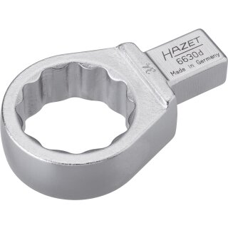HAZET Einsteck-Ringschlüssel 6630D-34 | Einsteck-Vierkant 14 X 18 mm | Außen-Doppel-Sechskant-Tractionsprofil | 34