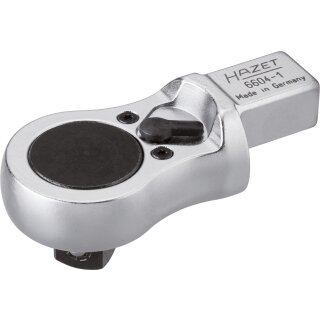 HAZET Einsteck-Umschaltknarre 6604-1 | Einsteck-Vierkant 14 X 18 mm | Vierkant 12,5 mm (1/2 Zoll)