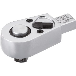 HAZET Einsteck-Umschaltknarre 6402-1S | Einsteck-Vierkant 9 X 12 mm | Vierkant 10 mm (3/8 Zoll)