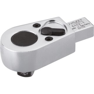 HAZET Einsteck-Umschaltknarre 6402-1 | Einsteck-Vierkant 9 X 12 mm | Vierkant 10 mm (3/8 Zoll)
