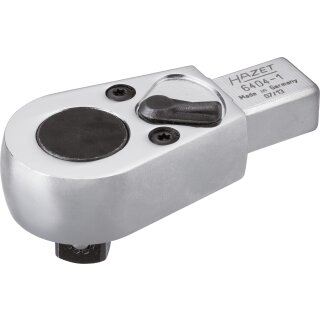 HAZET Einsteck-Umschaltknarre 6404-1 | Einsteck-Vierkant 14 X 18 mm | Vierkant 12,5 mm (1/2 Zoll)