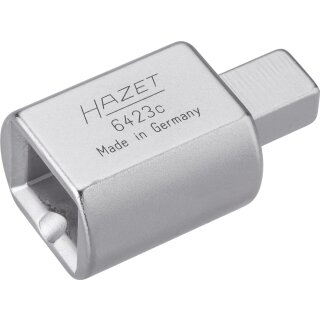 HAZET Einsteck-Adapter 6423C | Einsteck-Vierkant 9 X 12 mm | Einsteck-Vierkant 14 X 18 mm