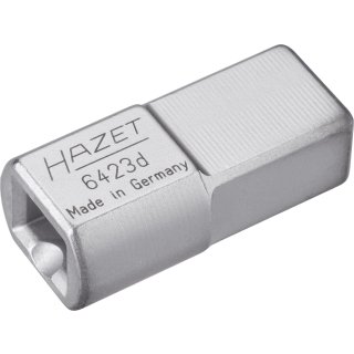 HAZET Einsteck-Adapter 6423D | Einsteck-Vierkant 14 X 18 mm | Einsteck-Vierkant 9 X 12 mm
