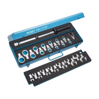 HAZET Drehmoment-Werkzeug-Satz 6292-1CT/28 | Einsteck-Vierkant 14 X 18 mm | Anzahl Werkzeuge: 28