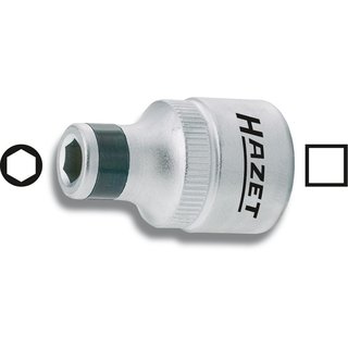 HAZET Adapter 2250-3 | Vierkant10 mm (3/8 Zoll) | Sechskant8 mm (5/16 Zoll)