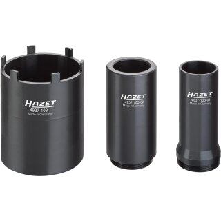 HAZET Nkw Zapfenschlüssel-Satz 4937-103/3 | Vierkant20 mm (3/4 Zoll) | Anzahl Werkzeuge: 3