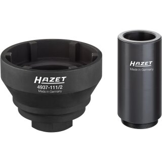 HAZET Nkw Zapfenschlüssel-Satz für Hinterachse MAN 4937-111/2 | Vierkant25 mm (1 Zoll) | Anzahl Werkzeuge: 2 | 121 mm